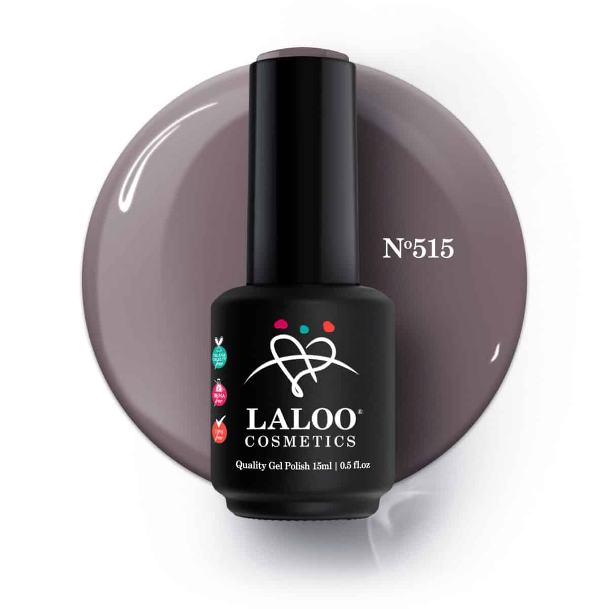 Laloo Gelpolish Lavish Brown no.515 - 15ml