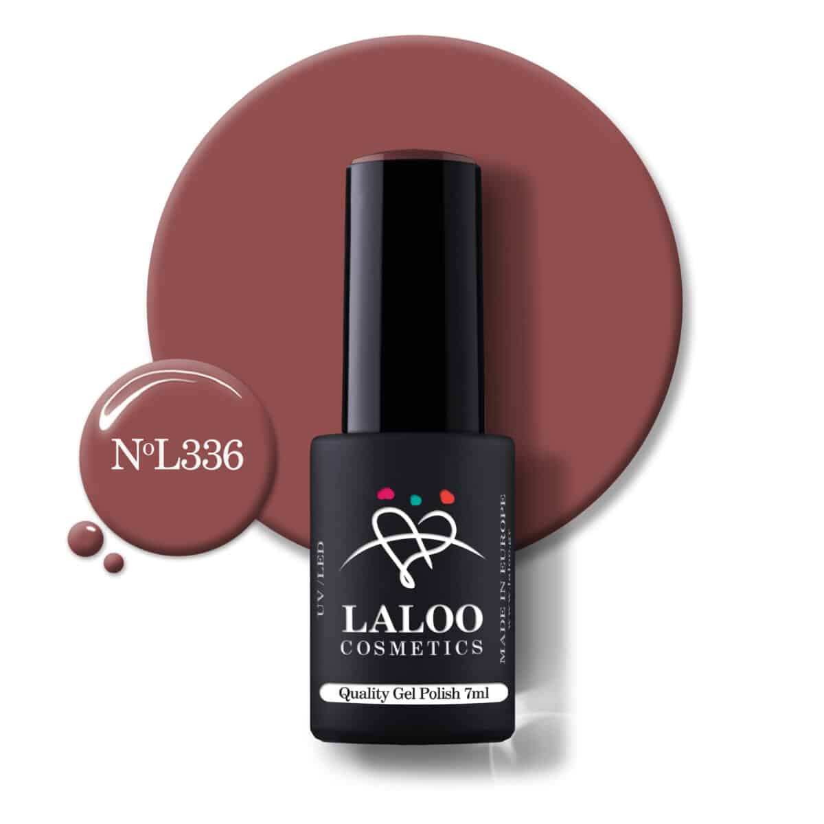 Laloo Gelpolish Nude Brown Red no.336 - 7ml Laloo Gelpolish Nude Brown Red no.336 - 7ml