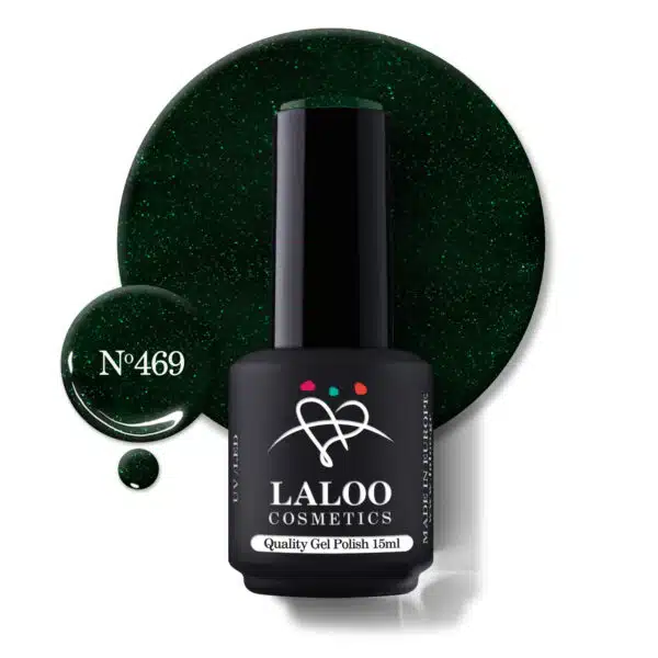 Laloo Gelpolish Shimmering Forest Green no.469 - 15ml