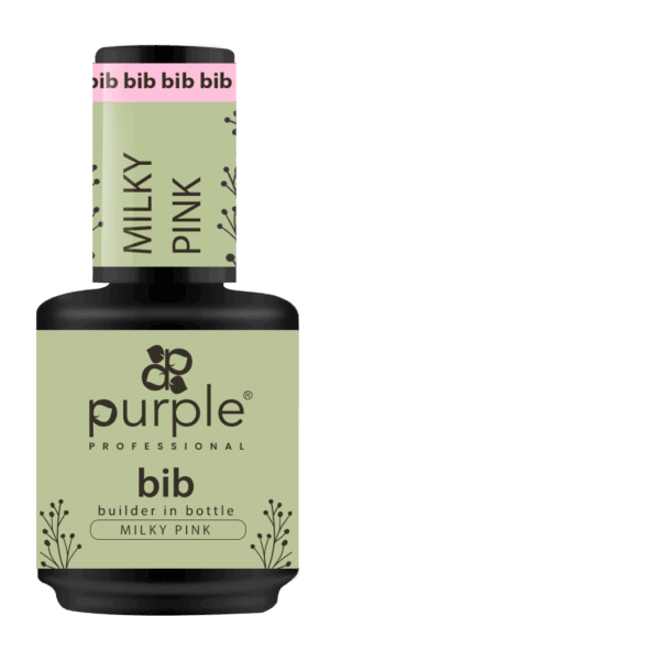 Purple Professional BIB Builder In Bottle - Milky Pink 15ml