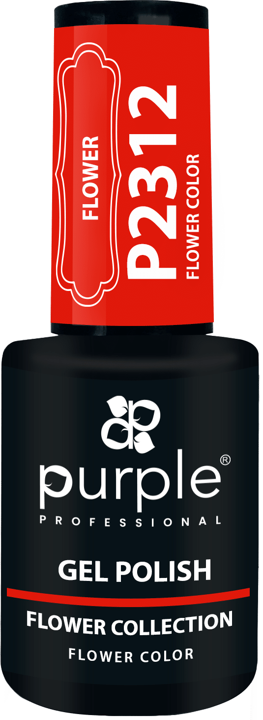 Purple Professional Gel Polish Flower Color 10ml (P2312) Purple Professional Gel Polish Flower Color 10ml (P2312)