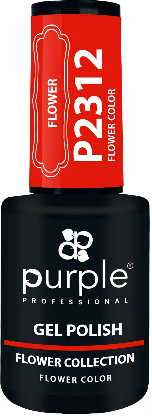 Purple Professional Gel Polish Flower Color 10ml (P2312) Purple Professional Gel Polish Flower Color 10ml (P2312)