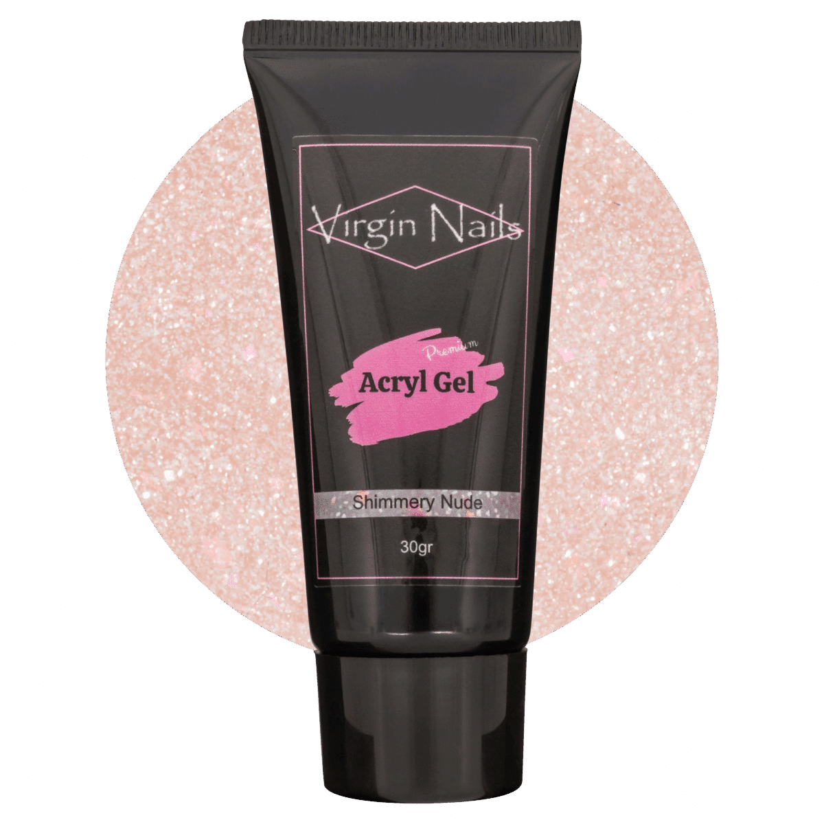 Virgin Nails Acryl Gel Premium "Shimmery Nude" 30gr