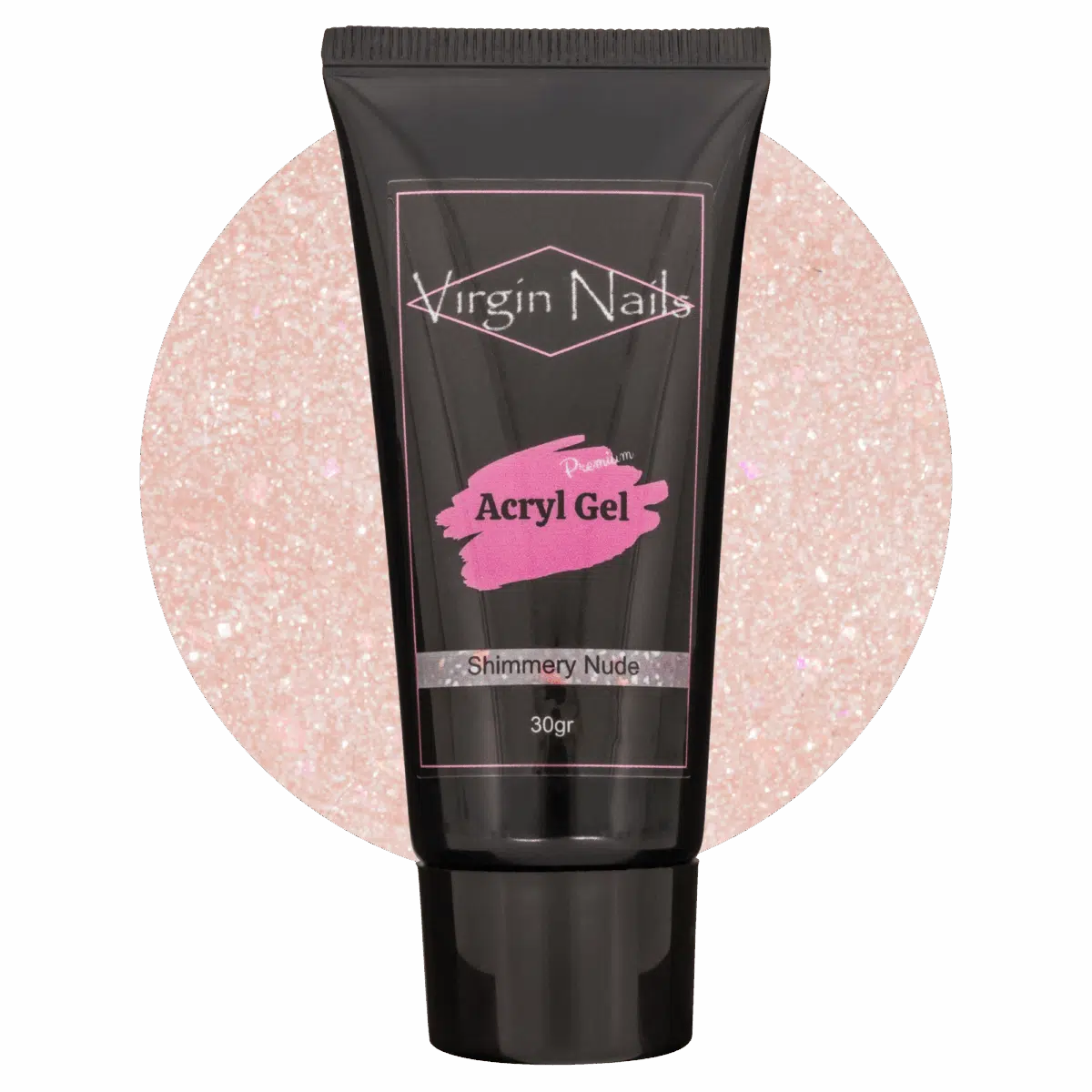 Virgin Nails Acryl Gel Premium "Shimmery Nude" 30gr