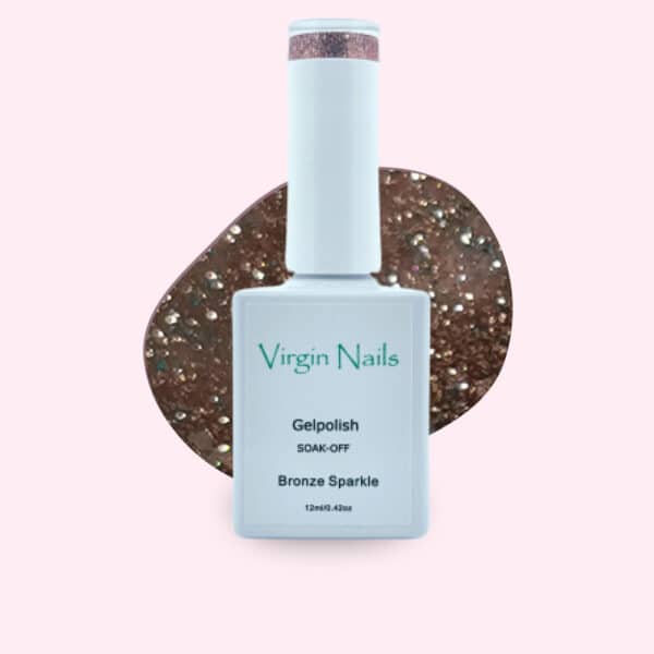 Virgin Nails Gelpolish "Bronze Sparkle" HEMA vrij