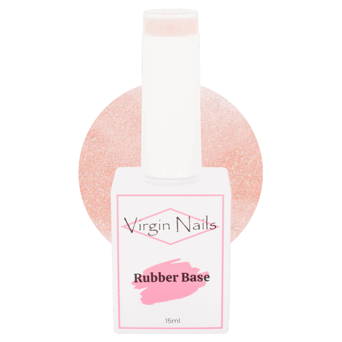Virgin Nails Rubber Base Sparkle "Glamm" 15ml