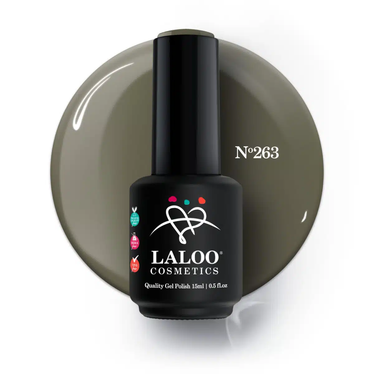 Laloo Gelpolish Moss Green no.263 - 15ml Laloo Gelpolish Moss Green no.263 - 15ml
