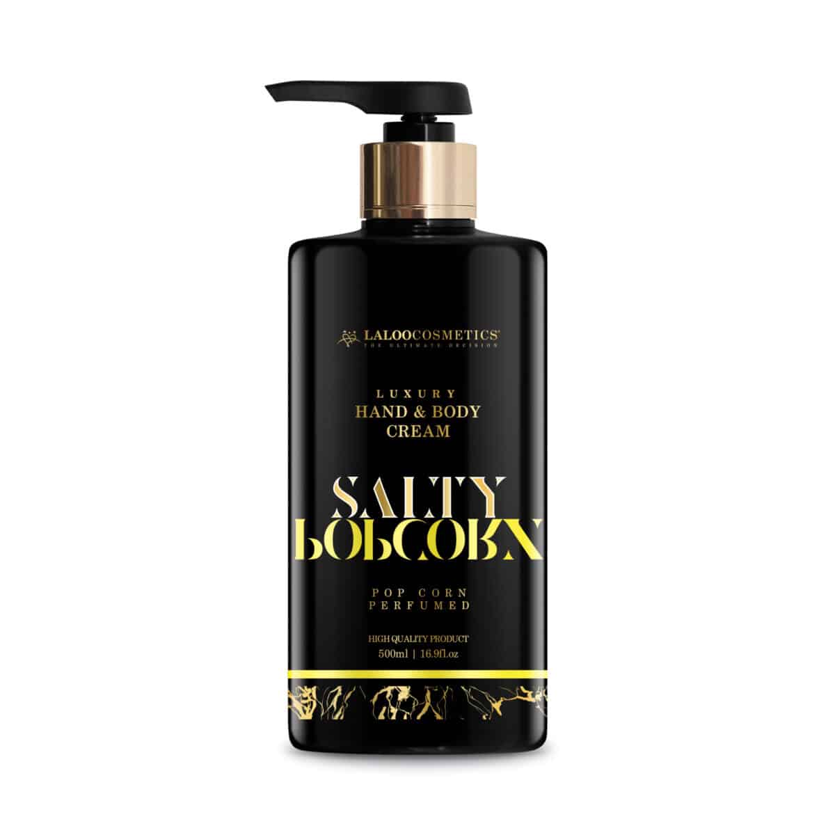 Laloo Luxury Hand & Body Cream - Salty Popcorn 500ml