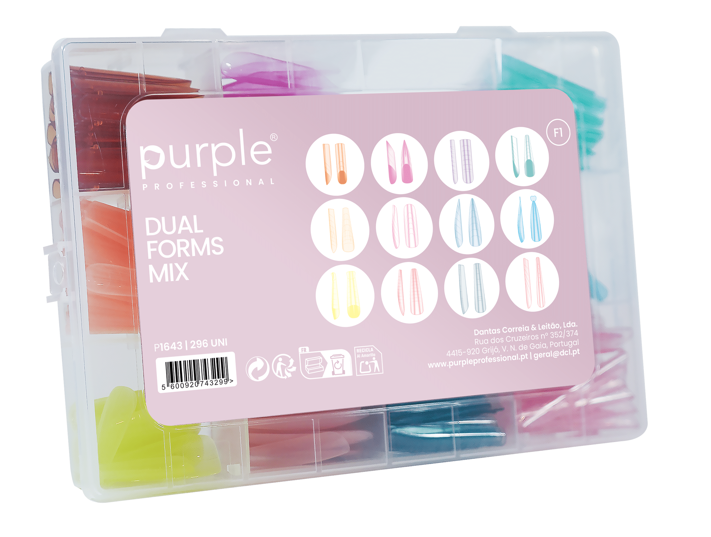 Purple Professional Dual Forms Mix 296st. (P1643) Purple Professional Dual Forms Mix 296st. (P1643)