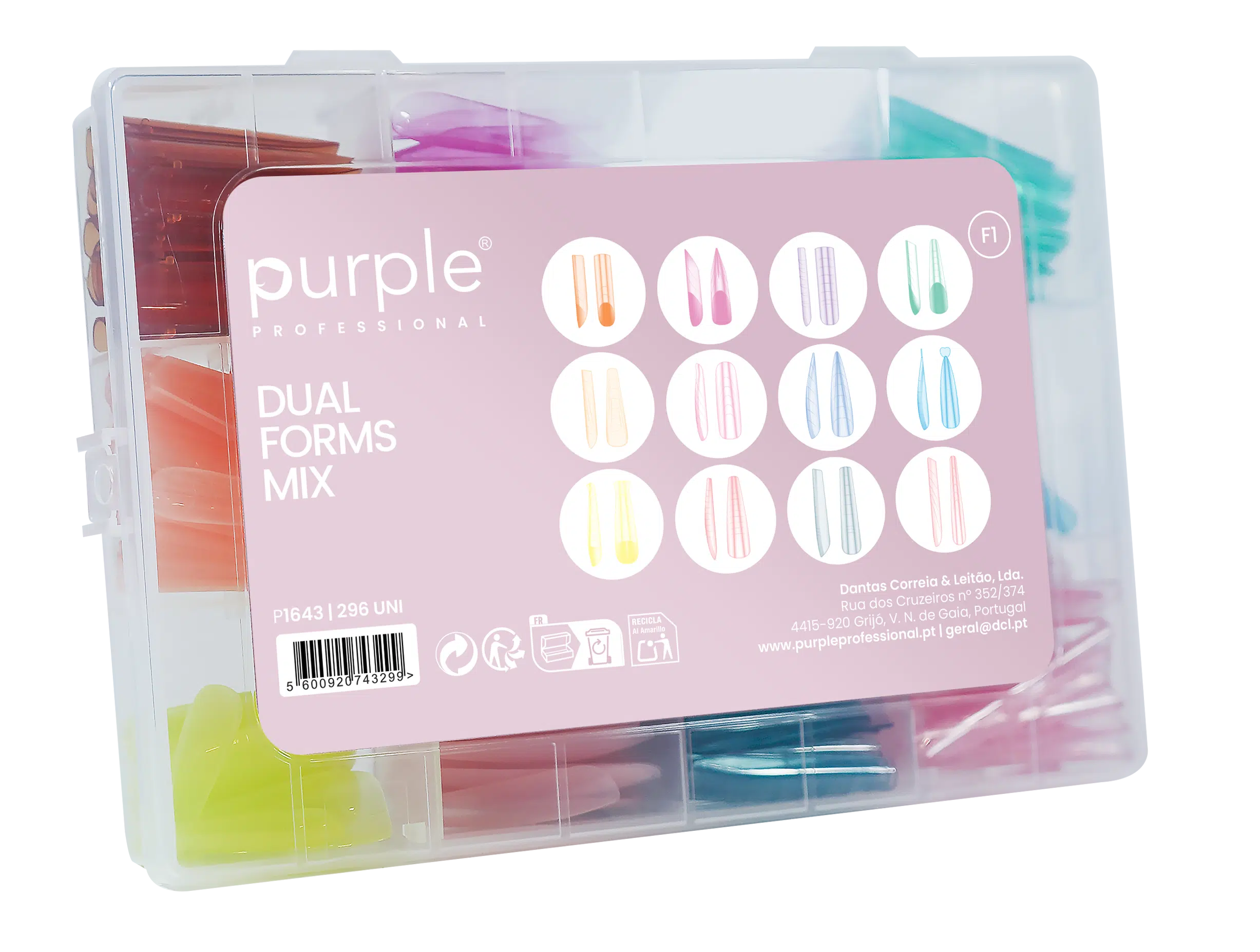 Purple Professional Dual Forms Mix 296st. (P1643) Purple Professional Dual Forms Mix 296st. (P1643)
