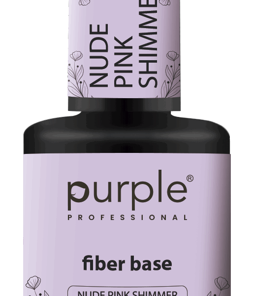 Purple Professional Fiber Base "Nude Pink Shimmer" 15ml