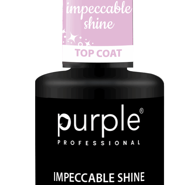 Purple Professional Impeccable Shine No Wipe Top Coat 15ml (P386)