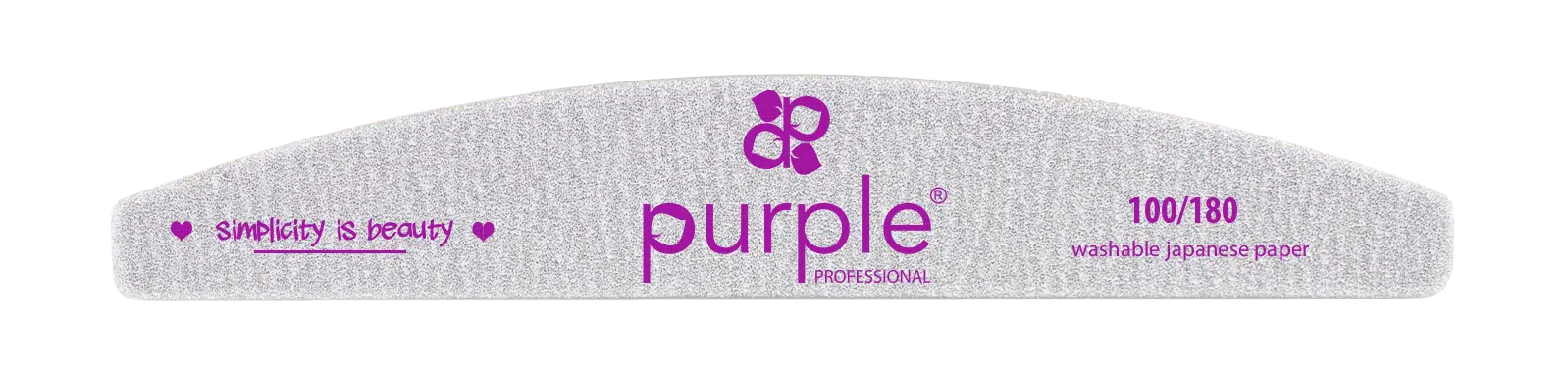 Purple Professional Nail File Moon 100/180 Japanese Paper (P3005) Purple Professional Nail File Moon 100/180 Japanese Paper (P3005)