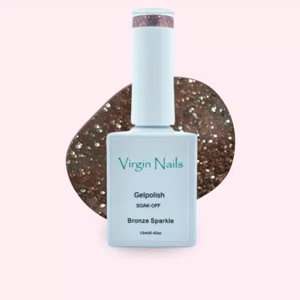 Virgin Nails Gelpolish "Bronze Sparkle" HEMA vrij