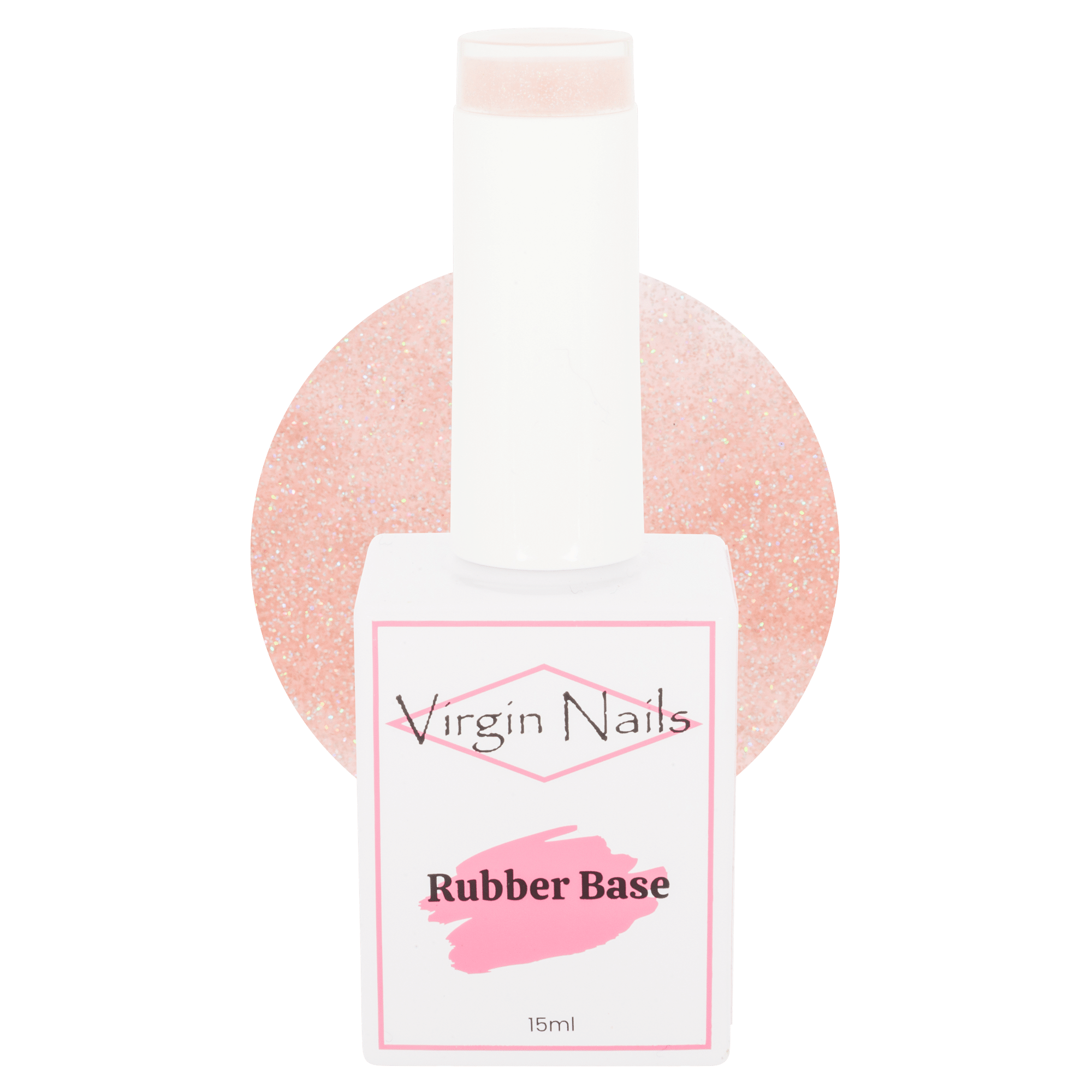 Virgin Nails Rubber Base Sparkle "Glamm" 15ml Virgin Nails Rubber Base Sparkle "Glamm" 15ml