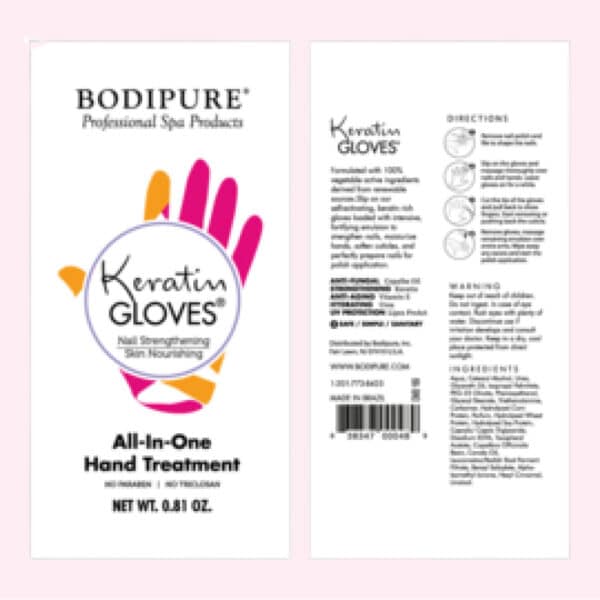 Bodipure Keratin Manicure Gloves Professional