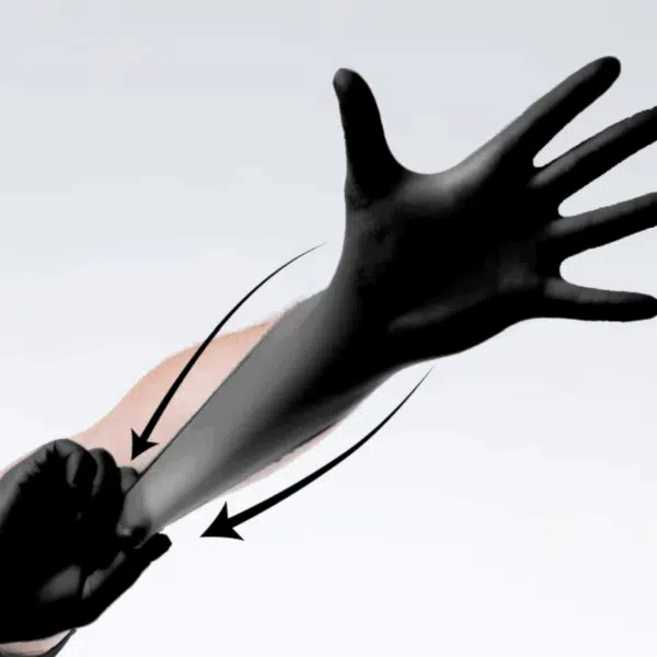 Handschoenen Soft Nitrile Premium Zwart - Maat M 100st.