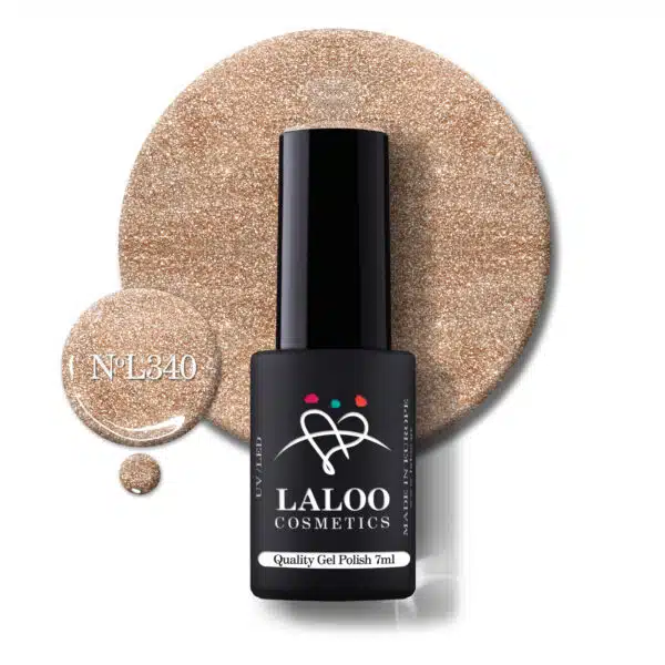 Laloo Gelpolish Bronze Glitter no.340 - 7ml