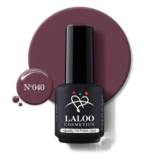 Laloo Gelpolish Brown Purple No.040 - 15ml