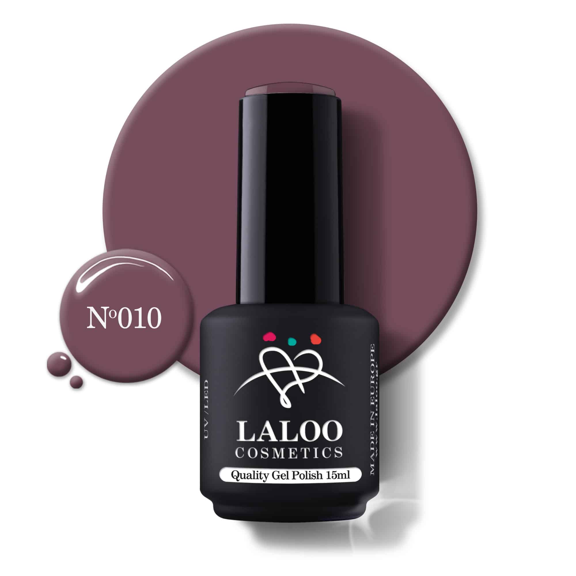 Laloo Gelpolish Rose Taupe No.010 - 15ml Laloo Gelpolish Rose Taupe No.010 - 15ml