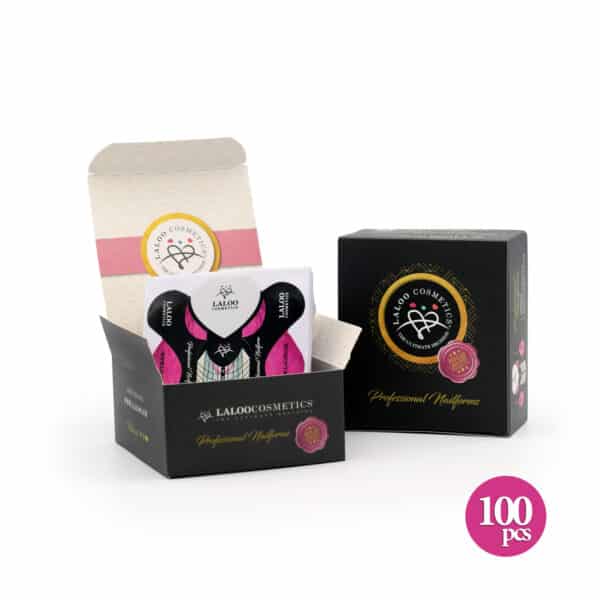 Laloo Professional Nail Forms Fuchsia 100st.