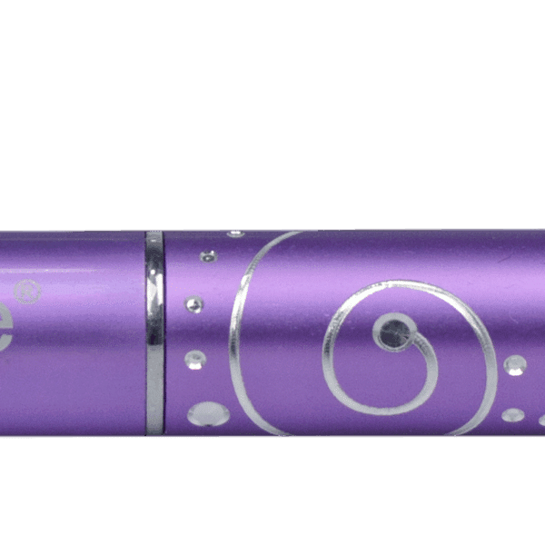 Purple Professional Nylon Oval Gel & Acrygel Brush #8 (metalen handle) (P577)