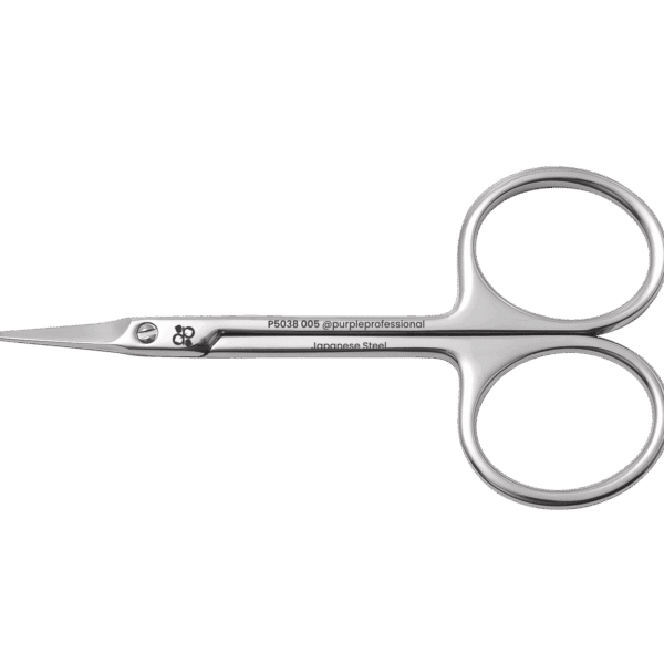 Purple Professional Premium Cuticle Scissor 005/95mm - Japanese Stainles Steel Hooked Tip 22,5mm (P5038)