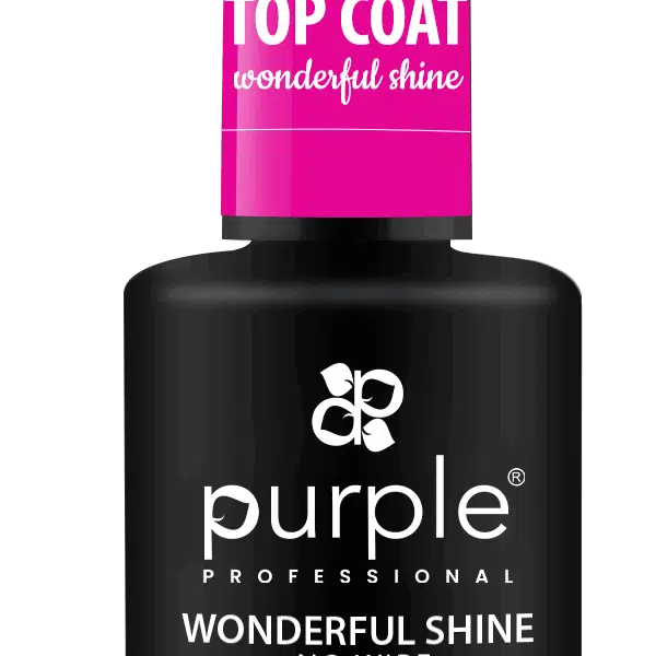 Purple Professional Wonderful Shine No Wipe Top Coat 15ml