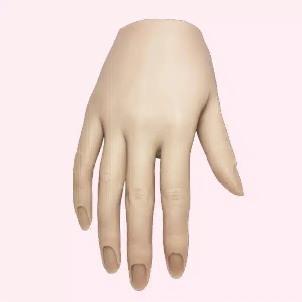 Virgin Nails siliconen oefenhand RECHTS