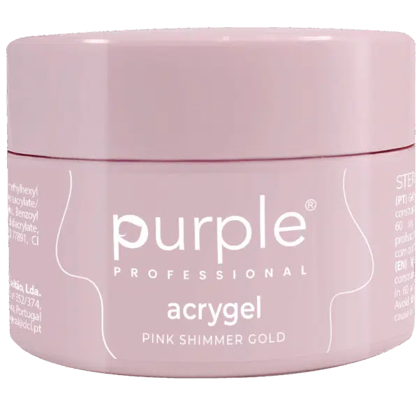 Purple Professional Acrygel Pink Shimmer Gold 15Gr (P2820)