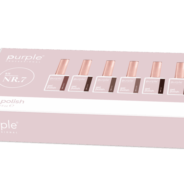 Purple Professional Kit Gel Polish 7 - P.036/P.037/P.038/P.039/P.040/P.102 (P.KIT7)