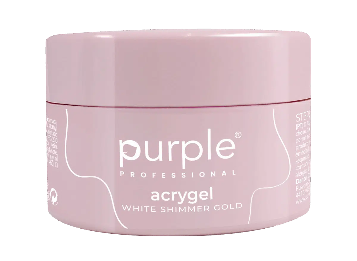 Purple Professional ACRYGEL White Shimmer Gold 50gr