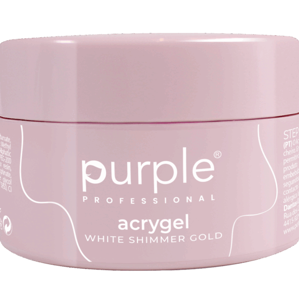 Purple Professional ACRYGEL White Shimmer Gold 50gr