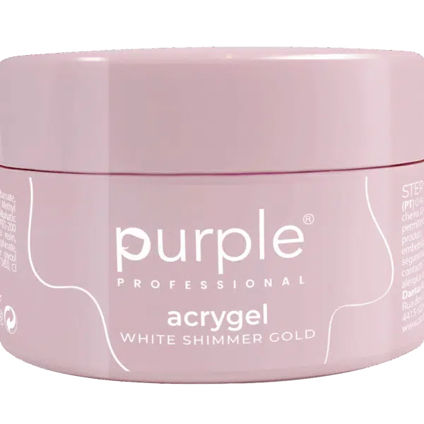 Purple Professional ACRYGEL White Shimmer Gold 50gr