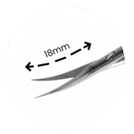 Purple Professional Premium Cuticle Micro Scissor 006/119mm (P5016)