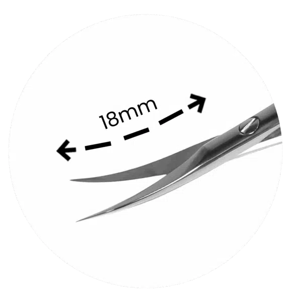 Purple Professional Premium Cuticle Micro Scissor 006/119mm (P5016)