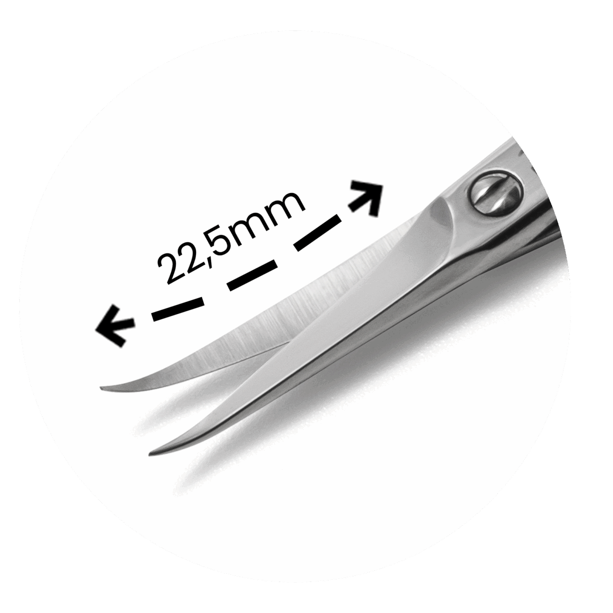 Purple Professional Premium Cuticle Scissor 005/95mm - Hooked Tip 22,5mm (P5038)