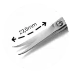 Purple Professional Premium Cuticle Scissor 005/95mm - Hooked Tip 22,5mm (P5038)