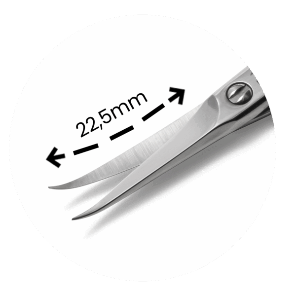 Purple Professional Premium Cuticle Scissor 005/95mm - Hooked Tip 22,5mm (P5038)