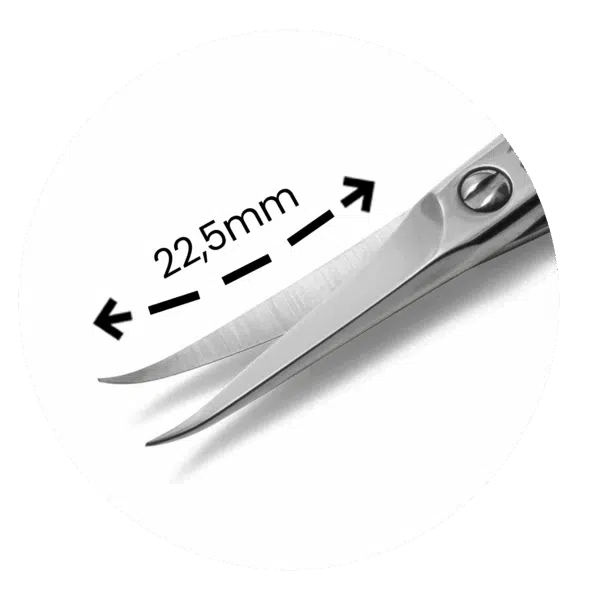 Purple Professional Premium Cuticle Scissor 005/95mm - Hooked Tip 22,5mm (P5038)