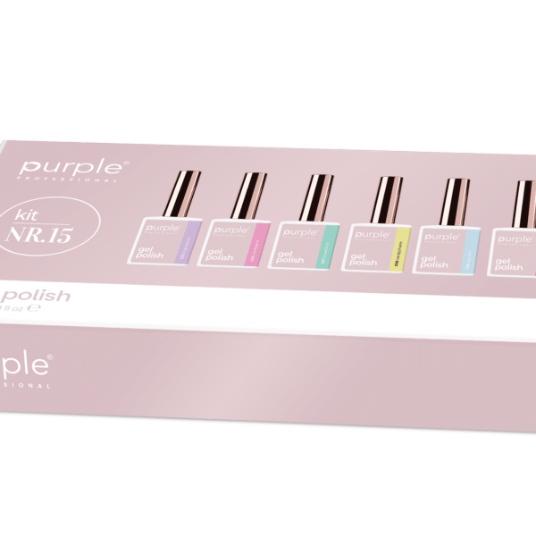 Purple Professional Kit Gel Polish 15 (P.KIT15)