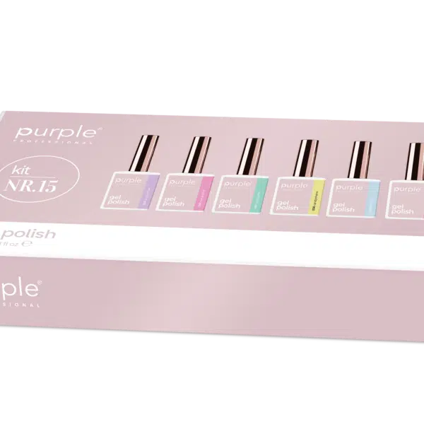 Purple Professional Kit Gel Polish 15 (P.KIT15)