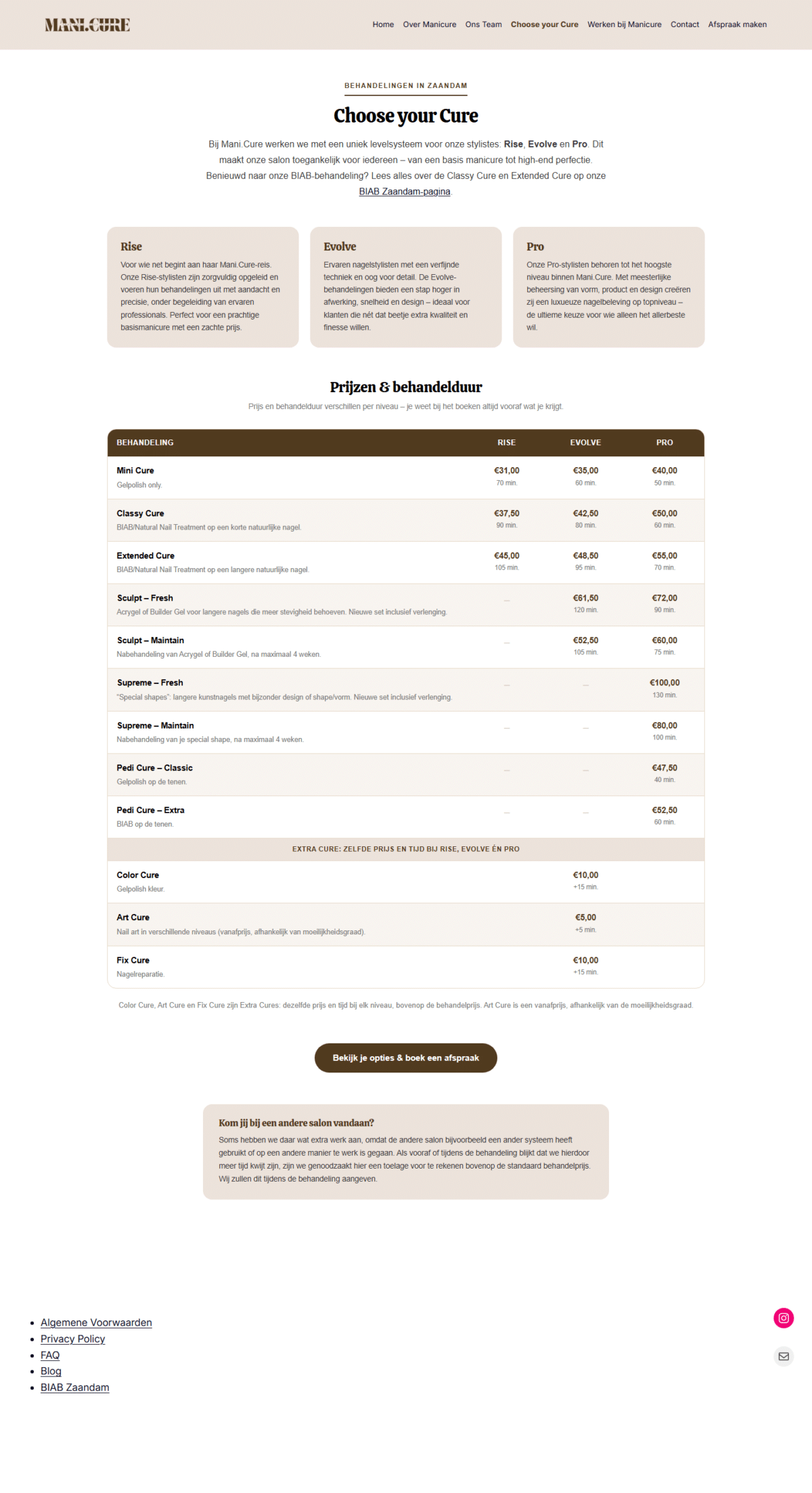 Salonwebsite
