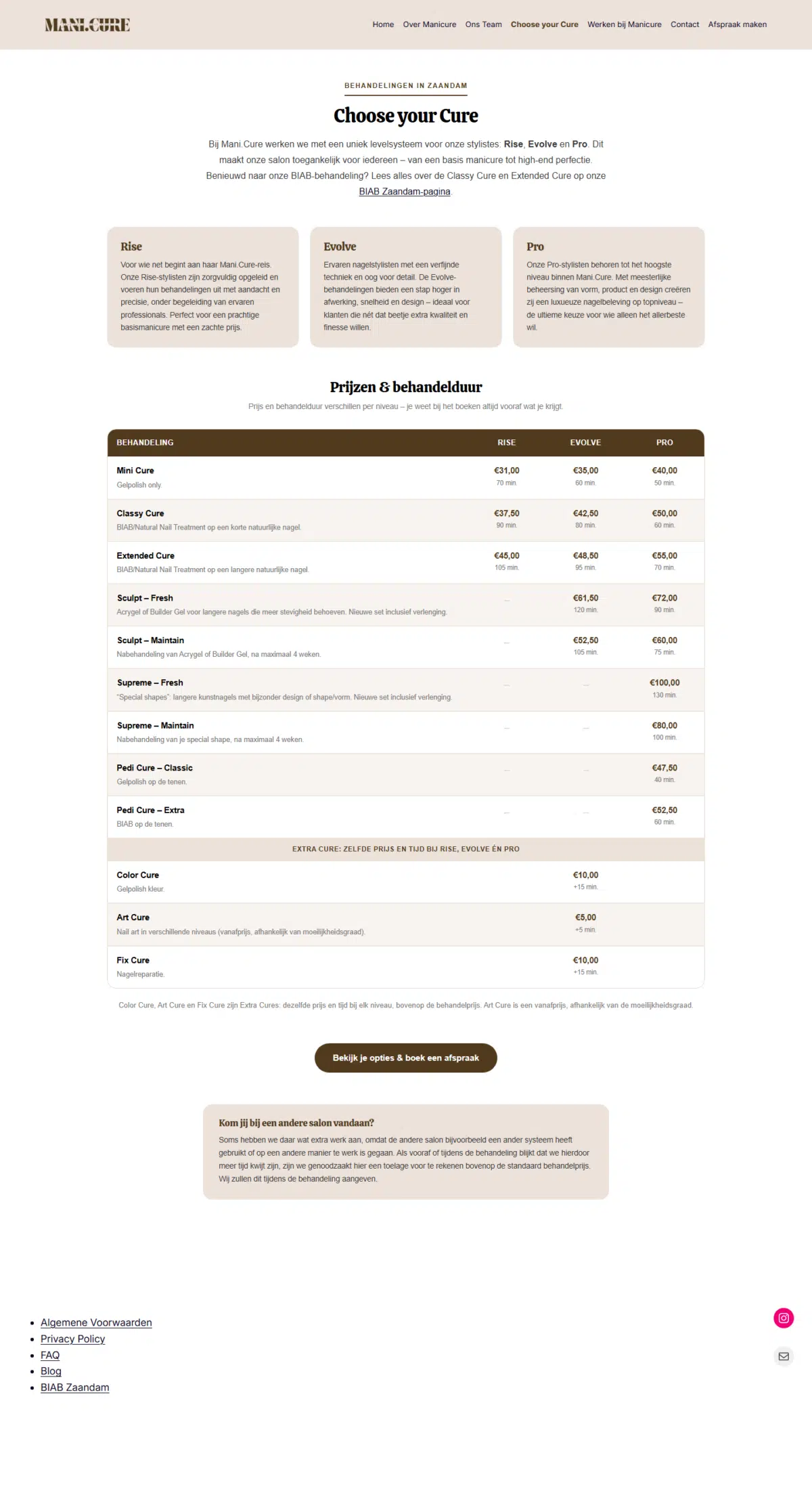 Salonwebsite