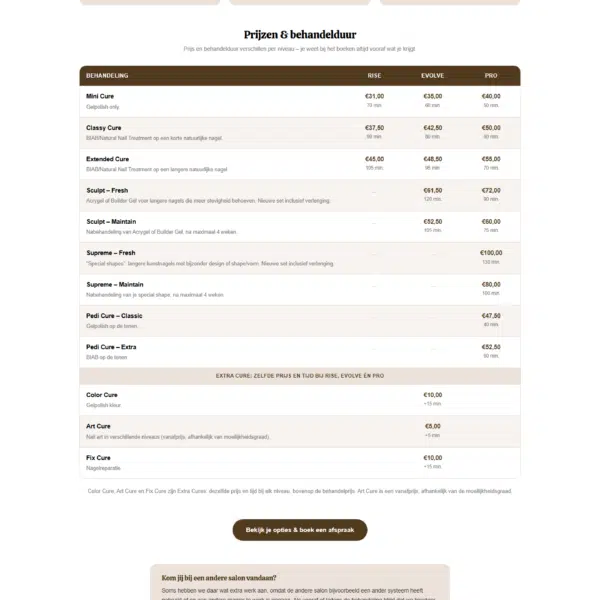 Salonwebsite