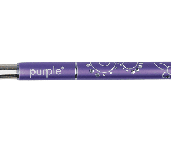 Purple Professional Acrylic 75% Kolinsky Brush #8 Oval (metalen handle) (P575)
