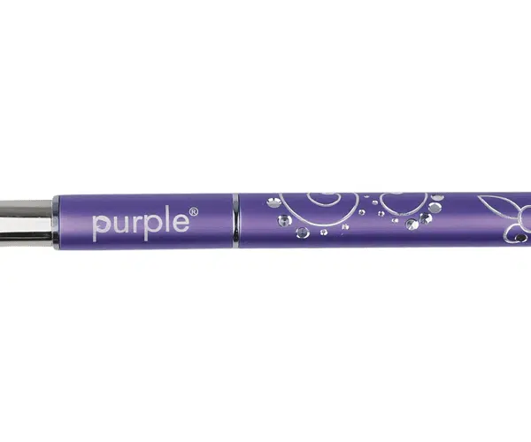 Purple Professional Acrylic 75% Kolinsky Brush #8 Oval (metalen handle) (P575)