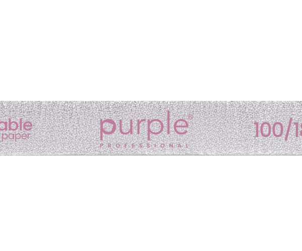 Purple Professional Nail File Kit Thin Straight 100/180 Japanese Paper 10st. (P3119)