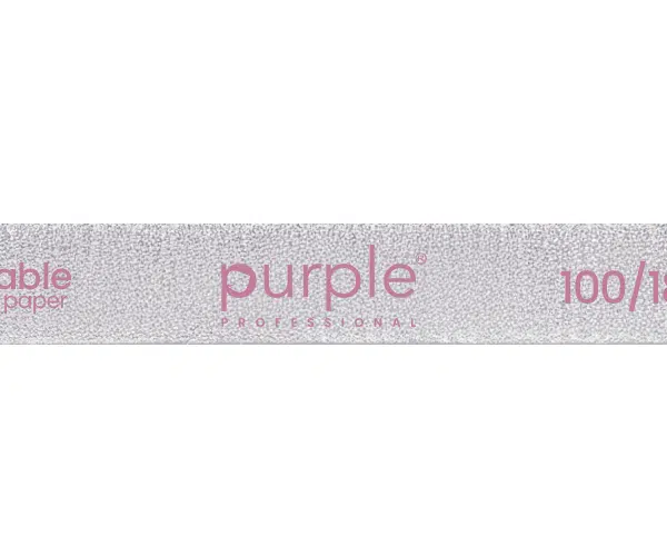 Purple Professional Nail File Kit Thin Straight 100/180 Japanese Paper 10st. (P3119)