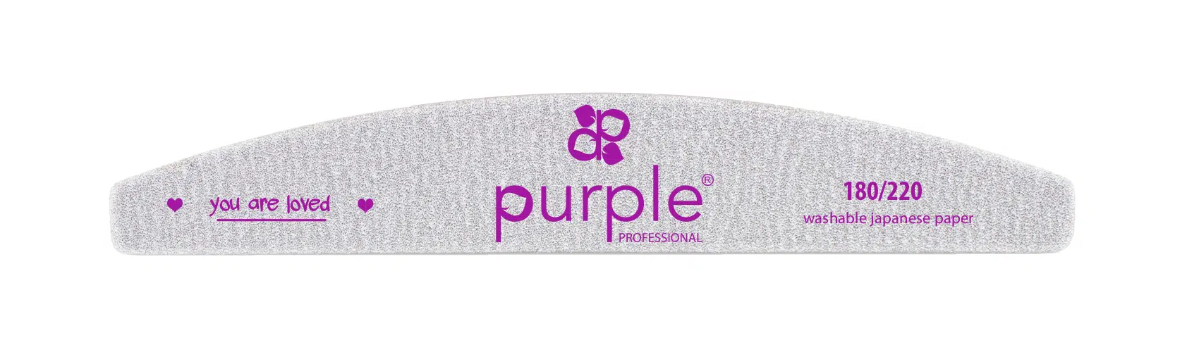 Purple Professional Nail File Moon 180/220 Japanese Paper (P3008) Purple Professional Nail File Moon 180/220 Japanese Paper (P3008)